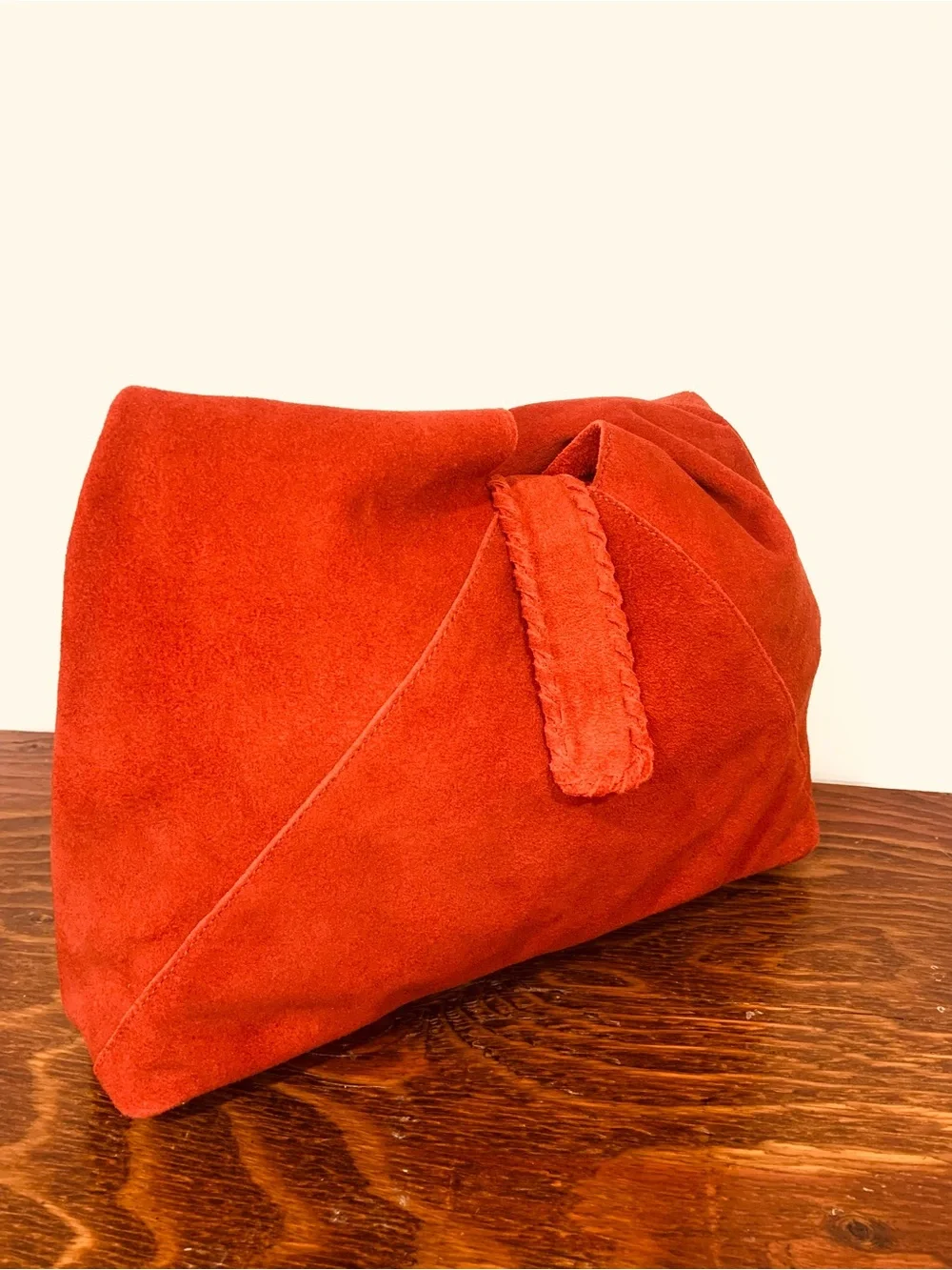 New✨ HAUTE HIPPIE Genuine Suede Triangle Hobo Shoulder Bag